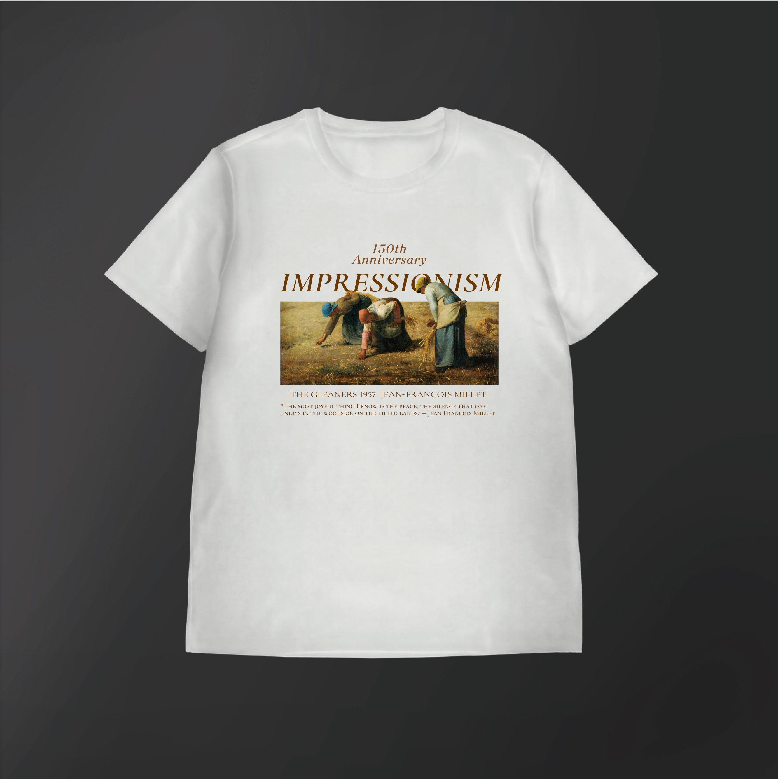 藝術T恤｜米勒《拾穗》白