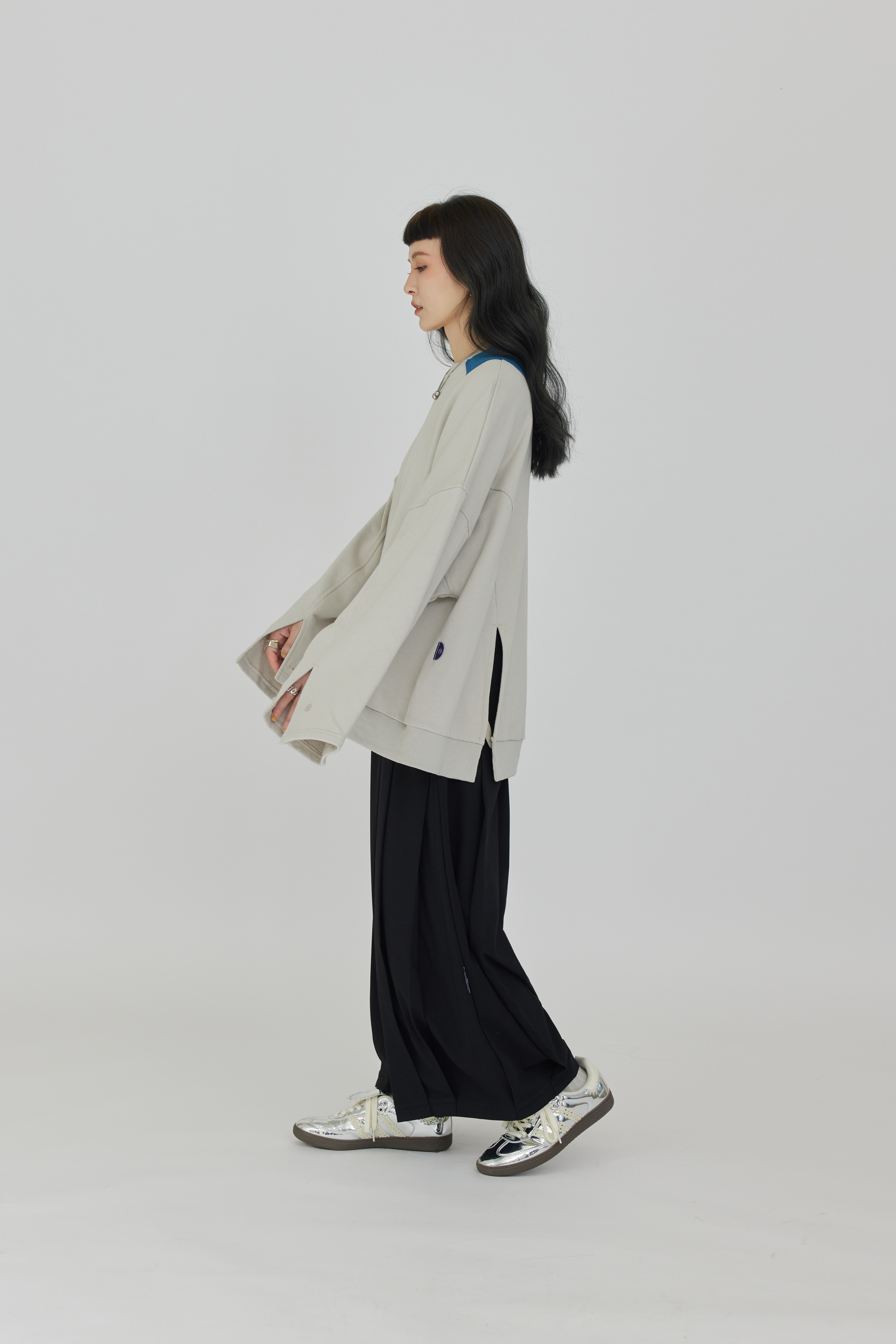 Balloon Wide-Leg Pants | Black