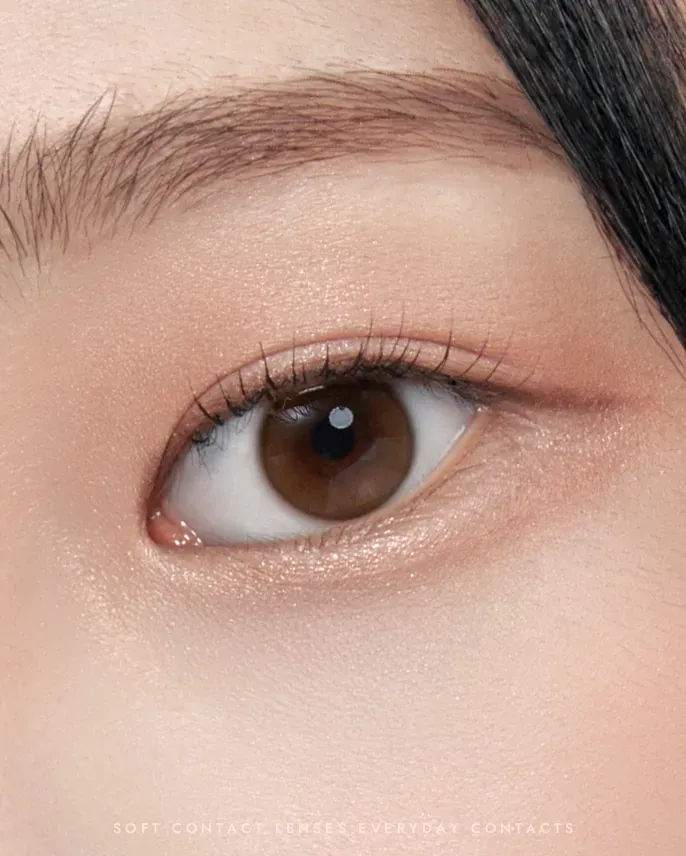 O-LENS Shine Touch 1 Day Milky Brown 日拋彩妝隱形眼鏡｜每盒20片