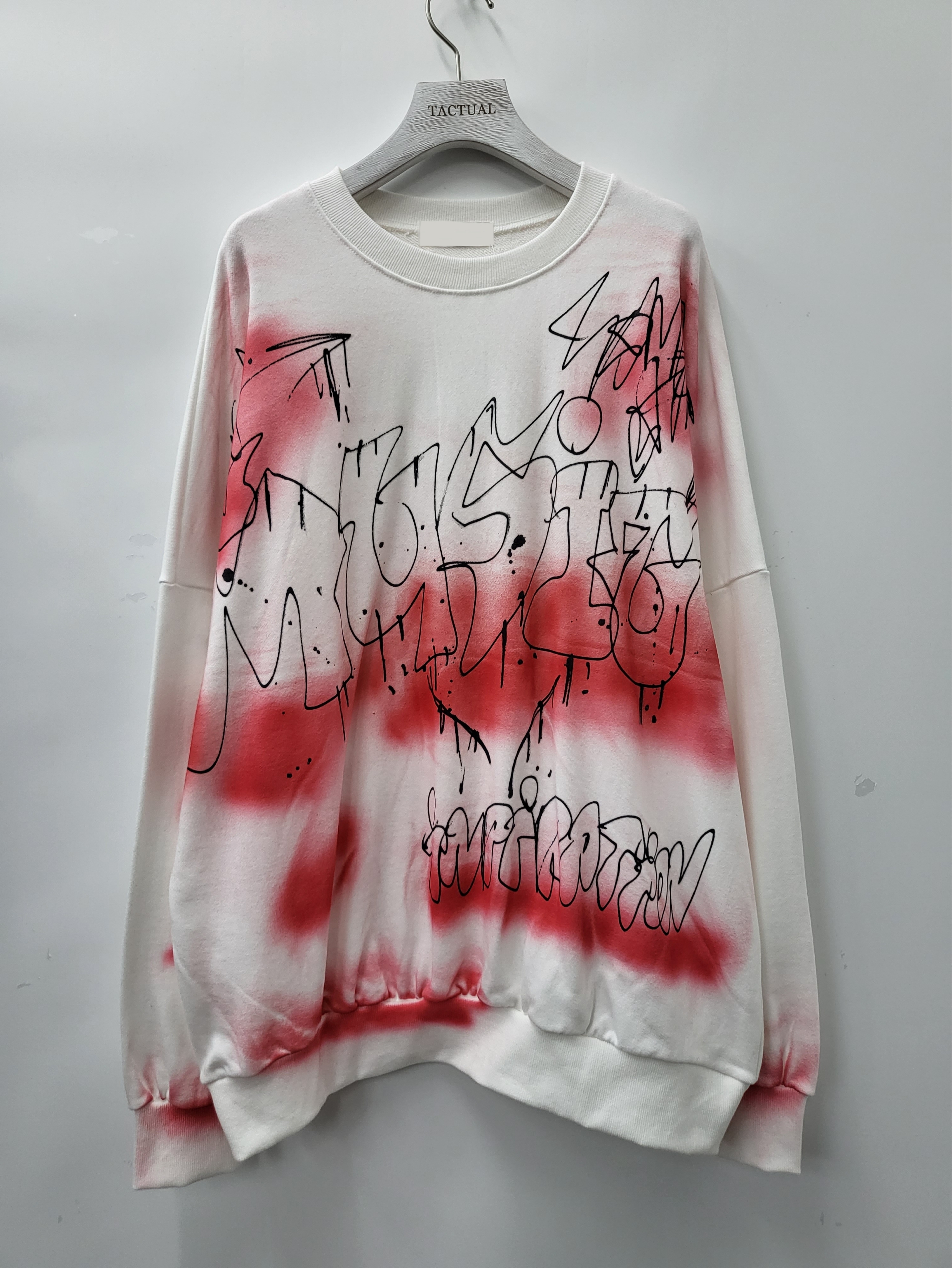 塗鴉英文字圖案衛衣 T5219