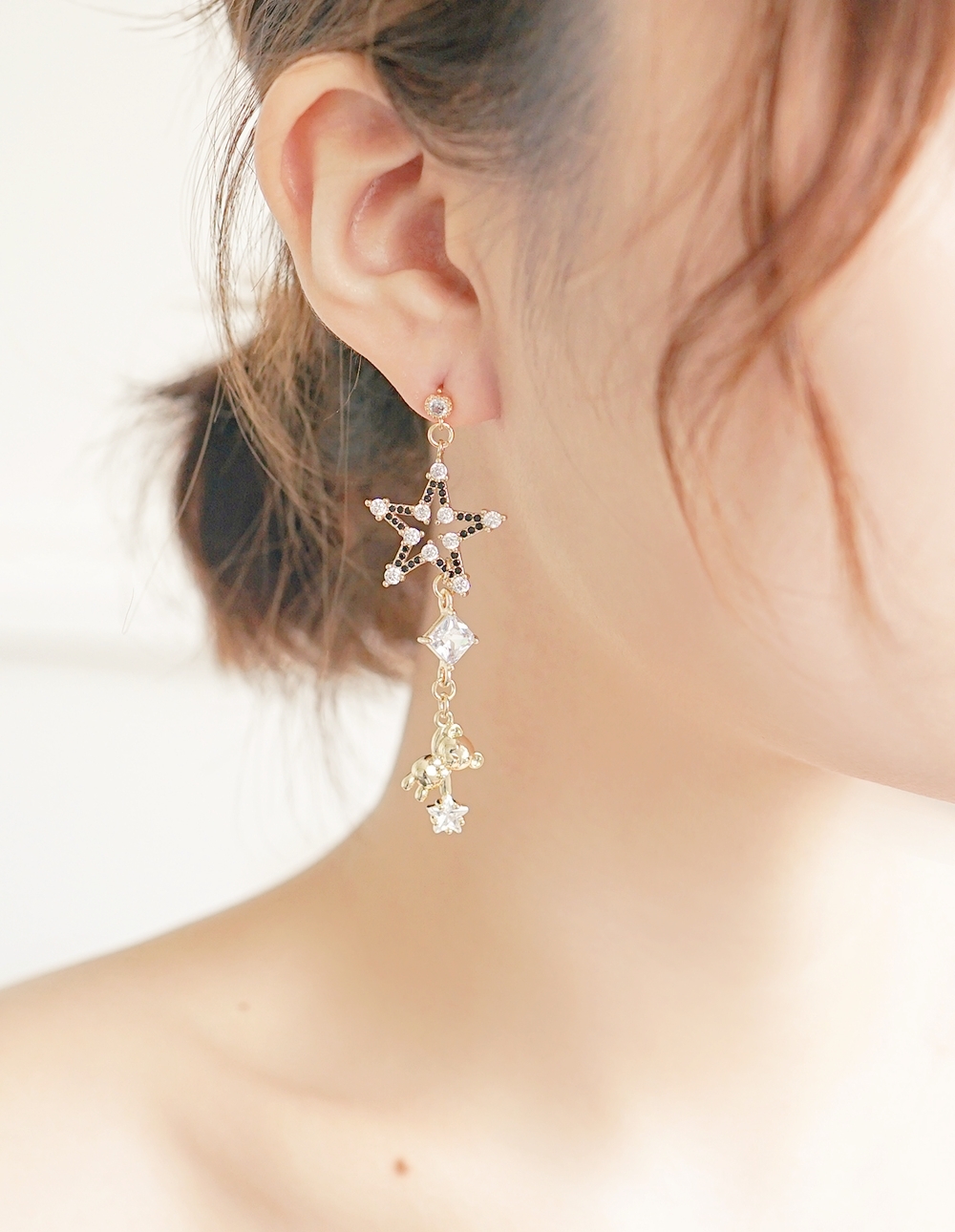 by mii✧五角星飛天小熊耳飾