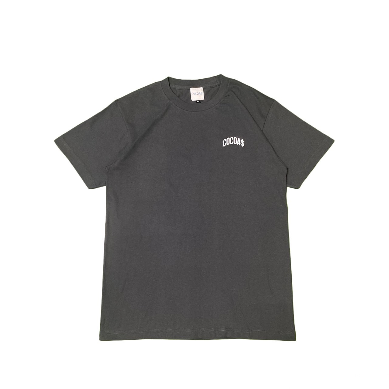 COCOA$ 彎曲字短T-深灰