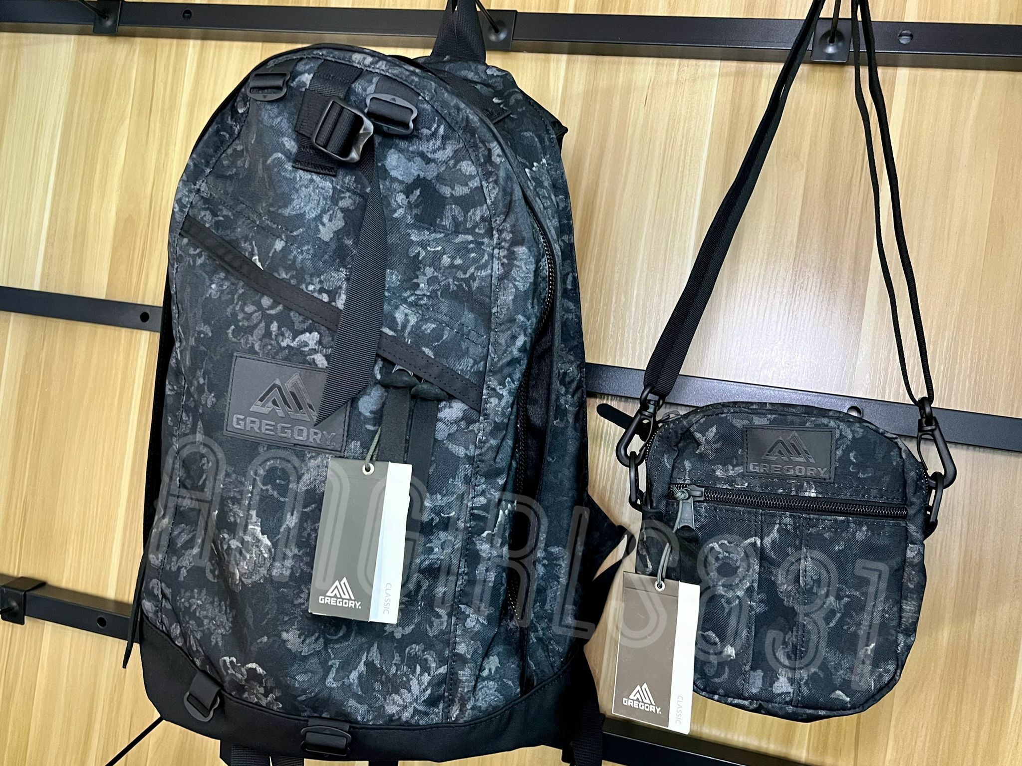 Gregory day pack black tapestry + quick pocket m black