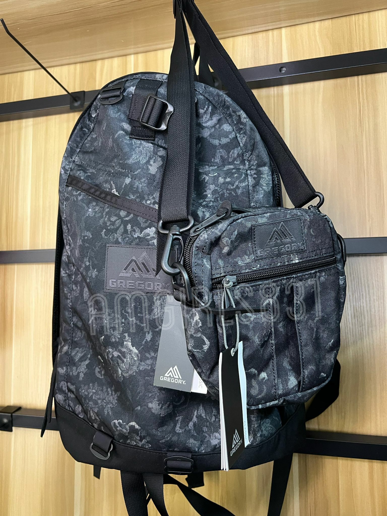 Gregory day pack black tapestry + quick pocket m black