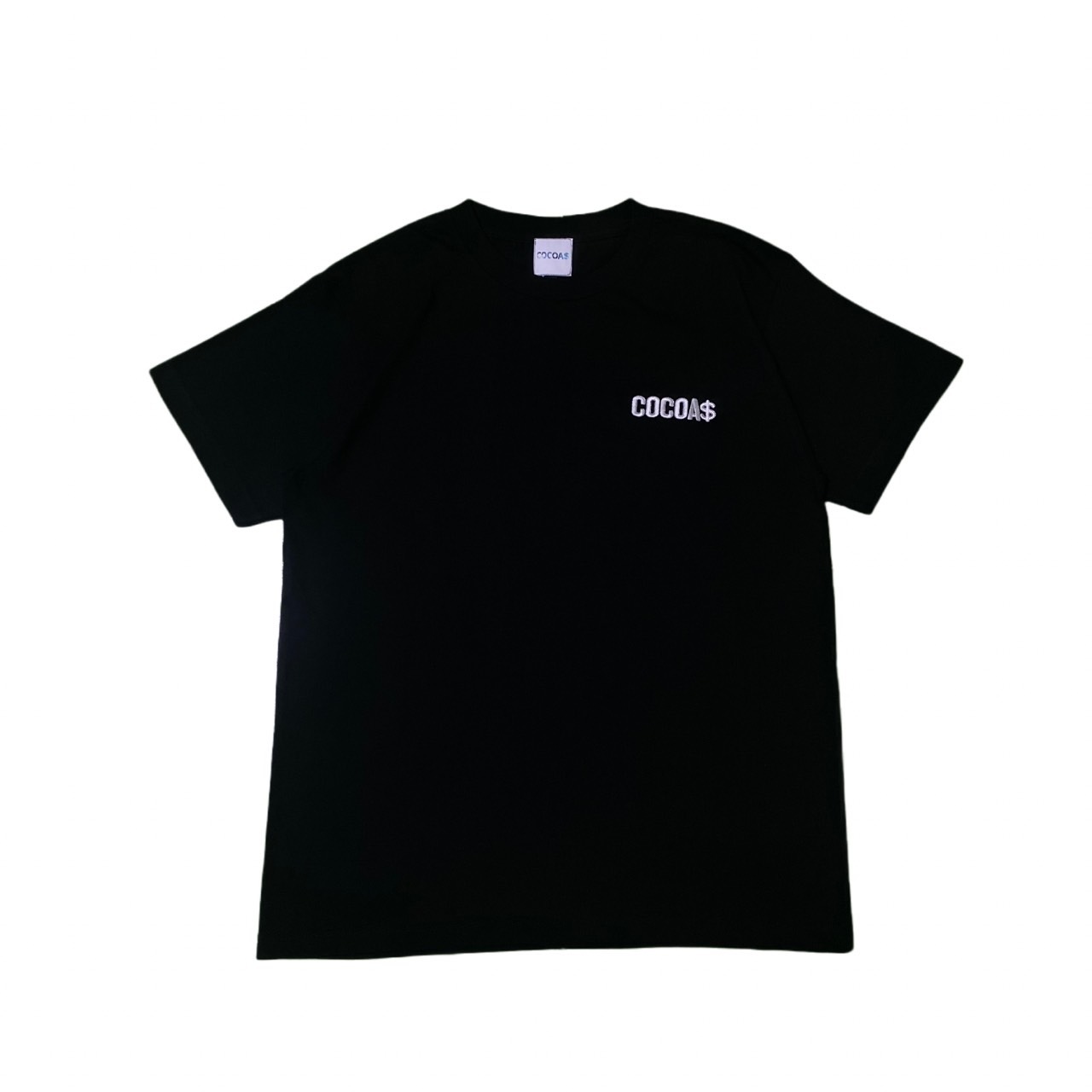 COCOA$ 二代電繡小LOGO短T-黑