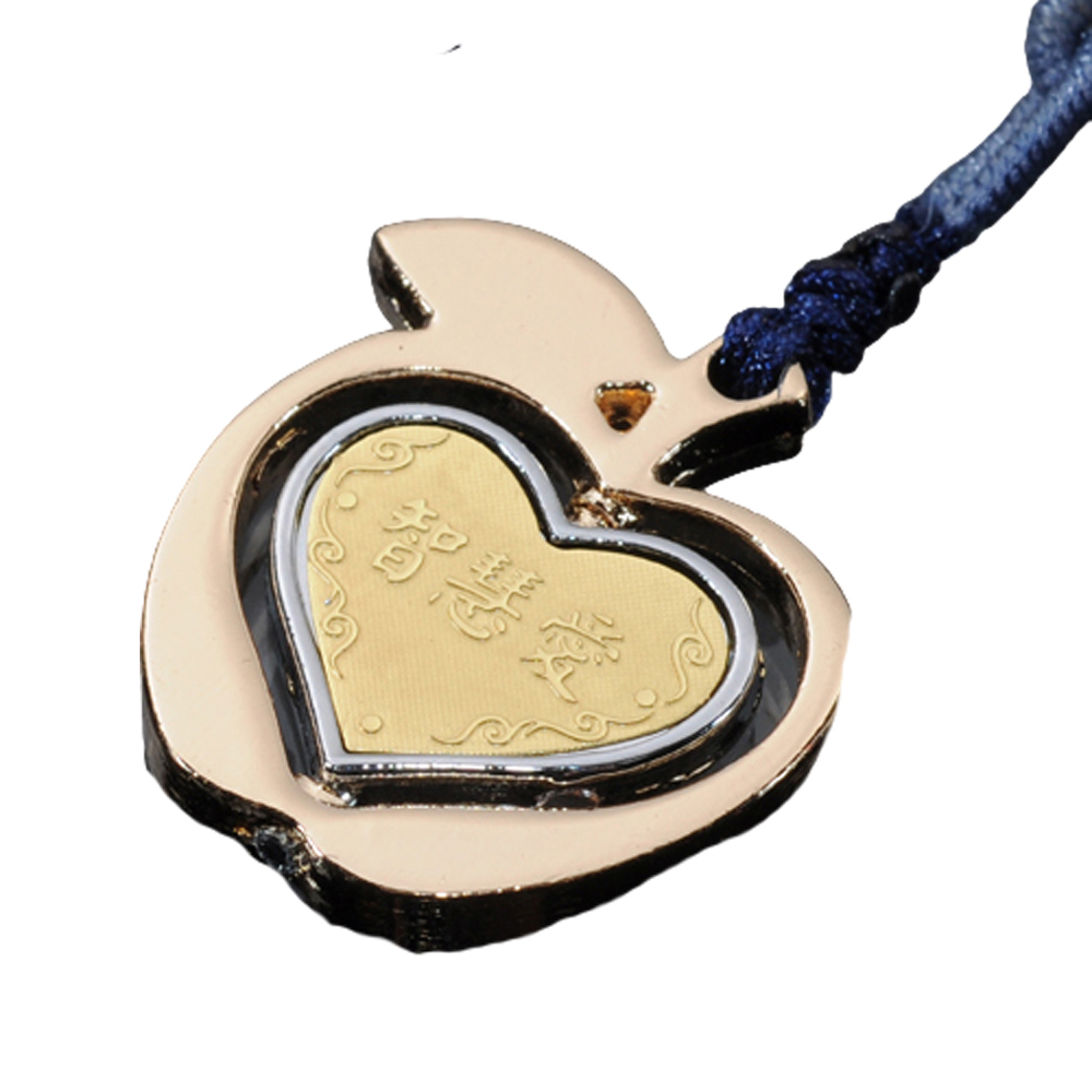 智慧愛慈悲心蘋果吊飾【十方】130973