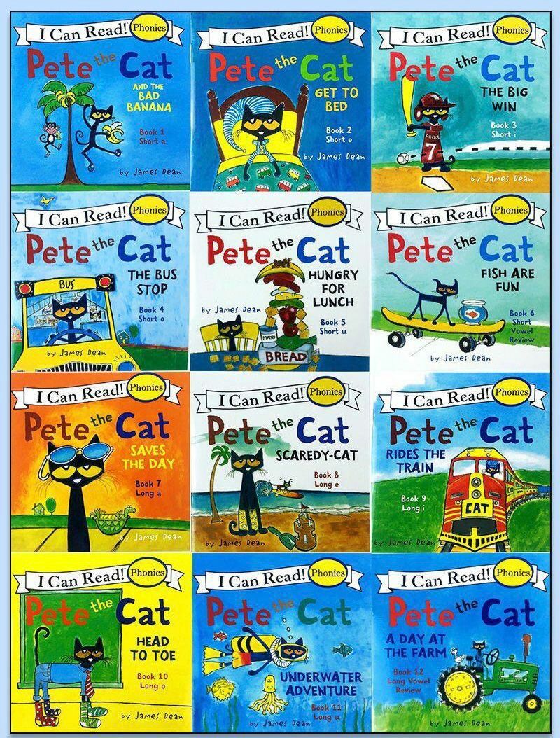I Can Read 皮特貓自然拼讀口袋書 12冊