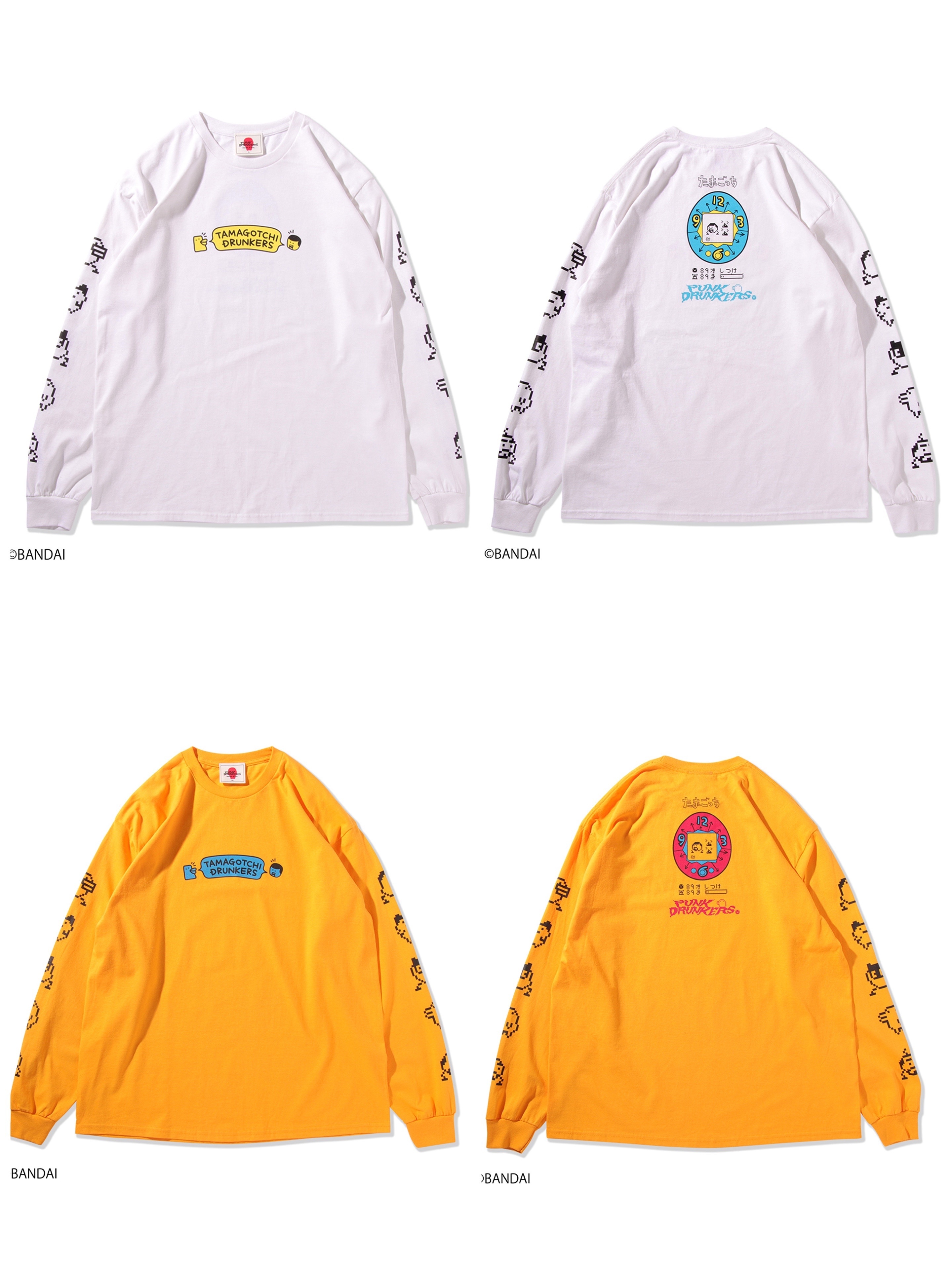 預訂2024/2月 PUNK DRUNKERS［PDSxたまごっち］あいつっちロンTEE⚠️⚠️熱賣款‼️落單前請先PM查詢貨源