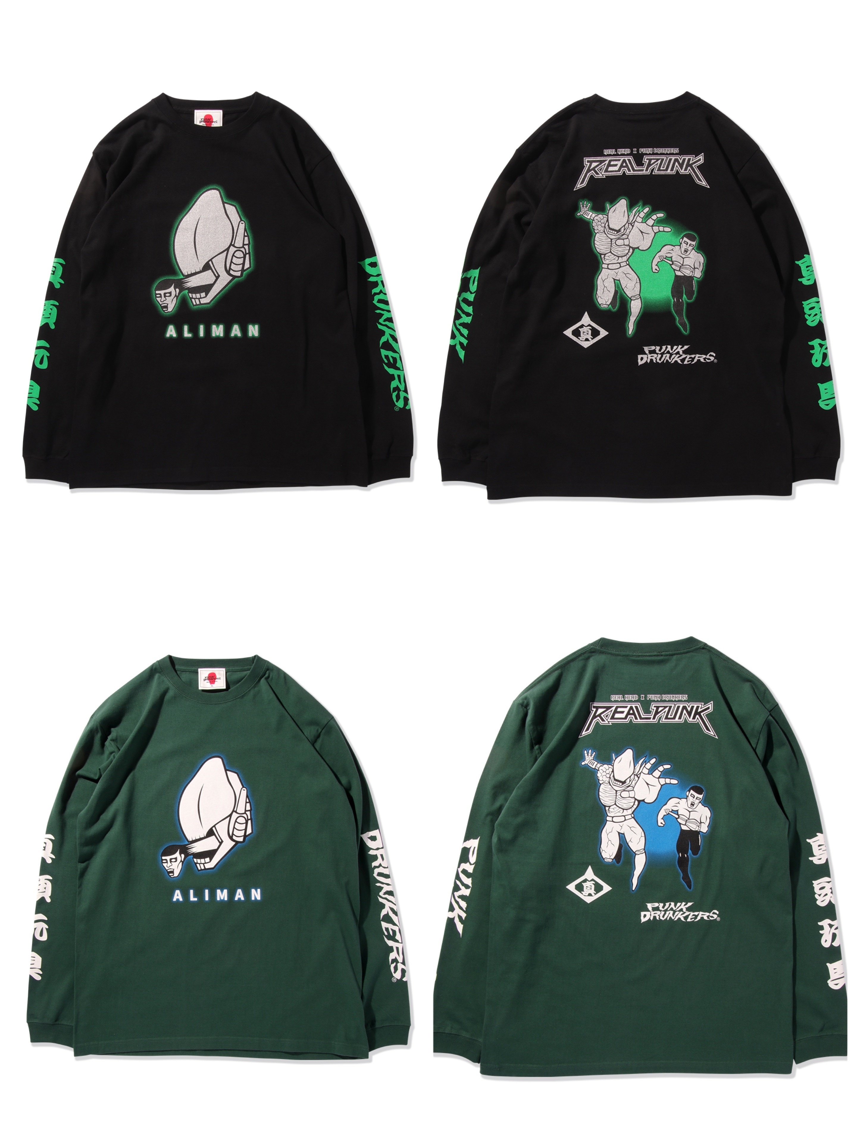 預訂2023/12月 PUNK DRUNKERS［PDSxREALHEAD］エイリマンとアイツロンTEE⚠️⚠️熱賣款‼️落單前請先PM查詢貨源