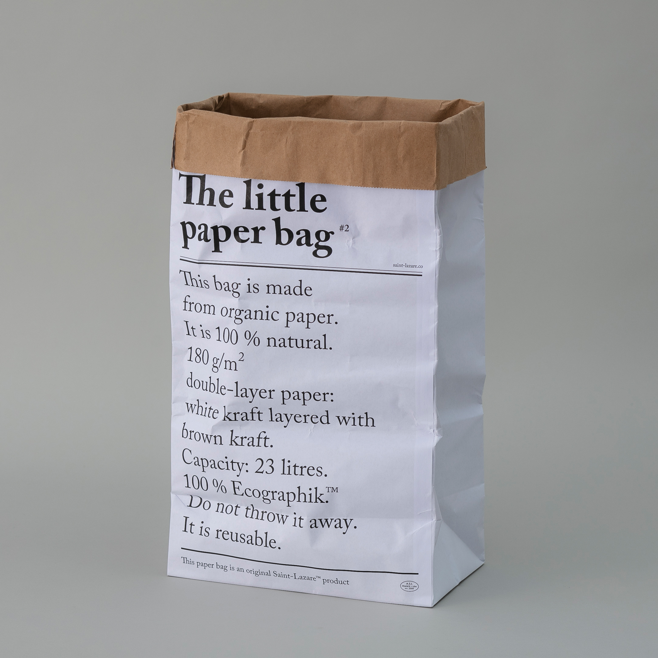 SAINT-LAZARE 雙層置物紙袋