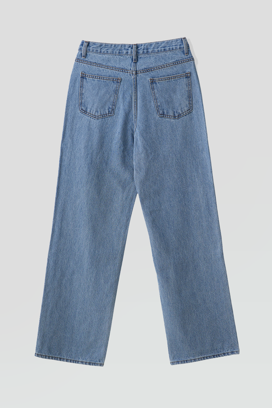 KIMHEKIM｜HEART 高腰直筒愛心印花牛仔褲