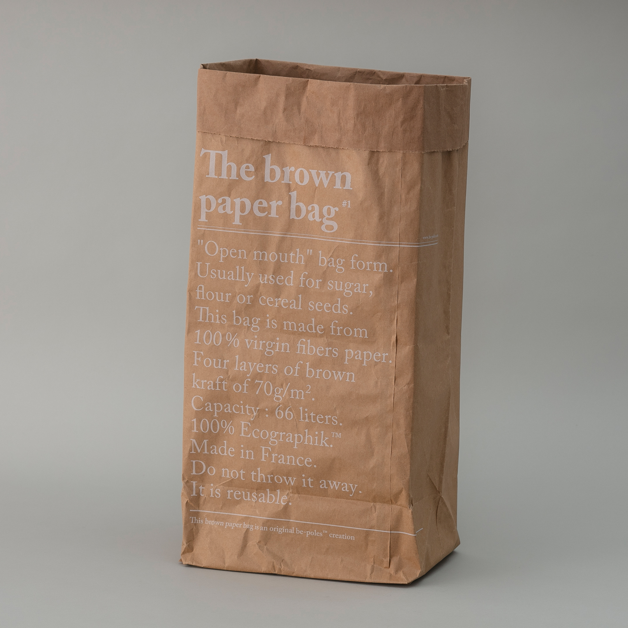 SAINT-LAZARE 加大牛皮雙層置物紙袋