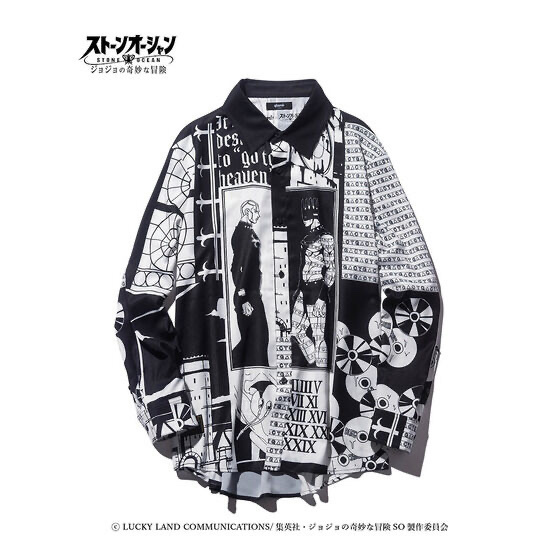 Pbandai 預訂2024/1月 ジョジョの奇妙な冒険 ストーンオーシャン【glamb】シャツ　エンリコ・P