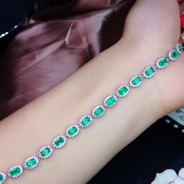 純天然祖母綠 手鍊