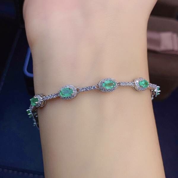 純天然祖母綠 手鍊