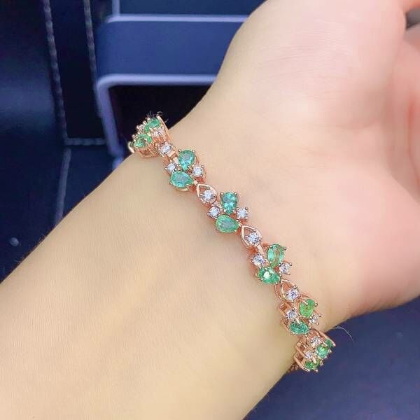 純天然祖母綠 手鍊