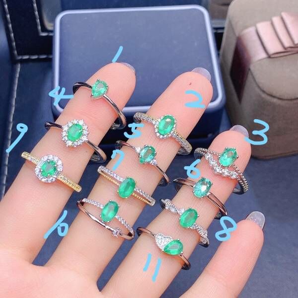 天然哥倫比亞祖母綠 戒指