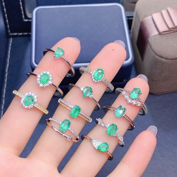 天然哥倫比亞祖母綠 戒指