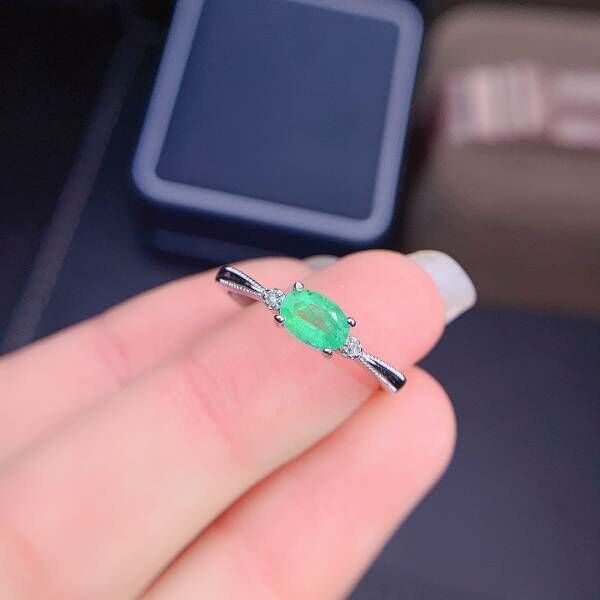 天然哥倫比亞祖母綠 戒指