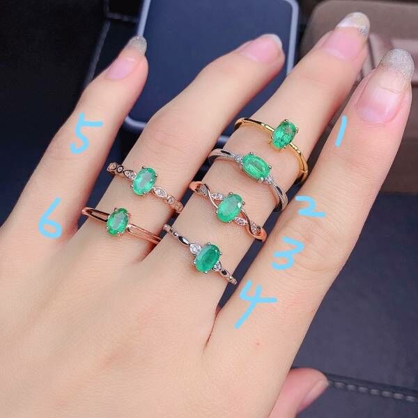 天然哥倫比亞祖母綠 戒指