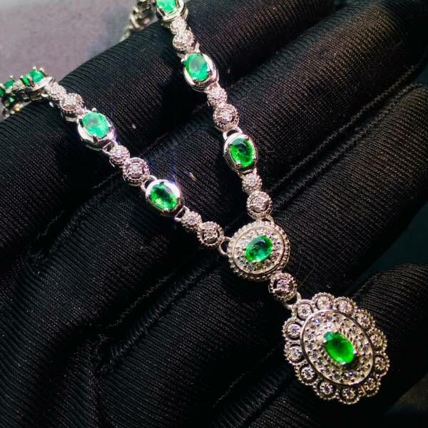 純天然哥倫比亞祖母綠 吊墜