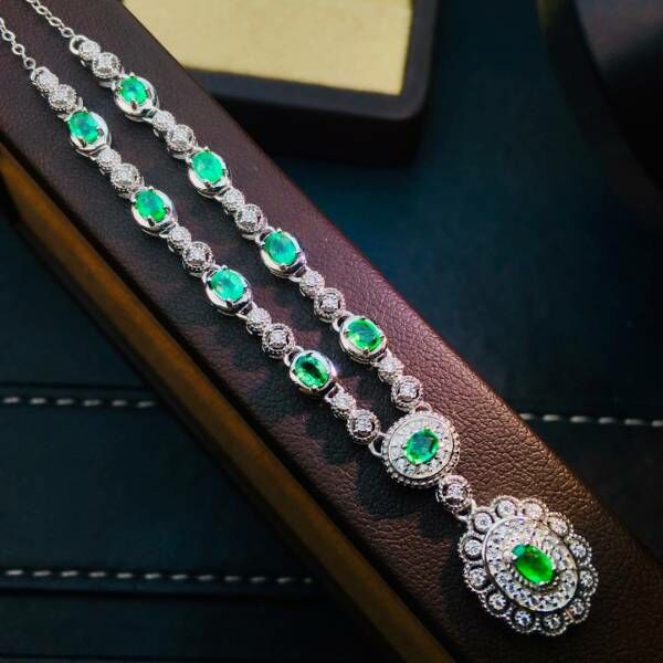 純天然哥倫比亞祖母綠 吊墜