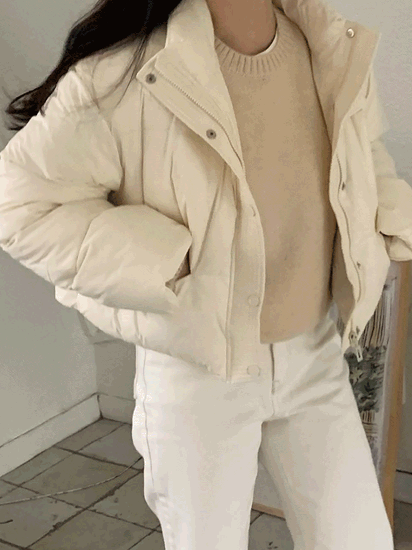 [現貨] CANDY澎澎短版羽絨外套 [ 2色 / Free ]