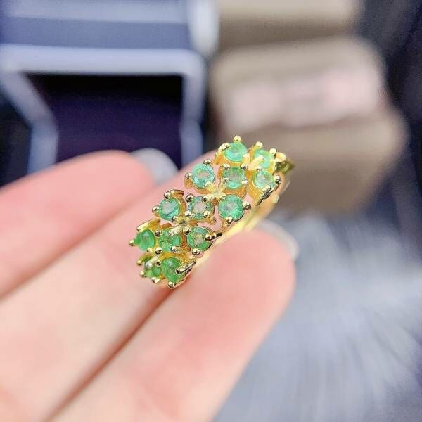 天然哥倫比亞祖母綠 戒指