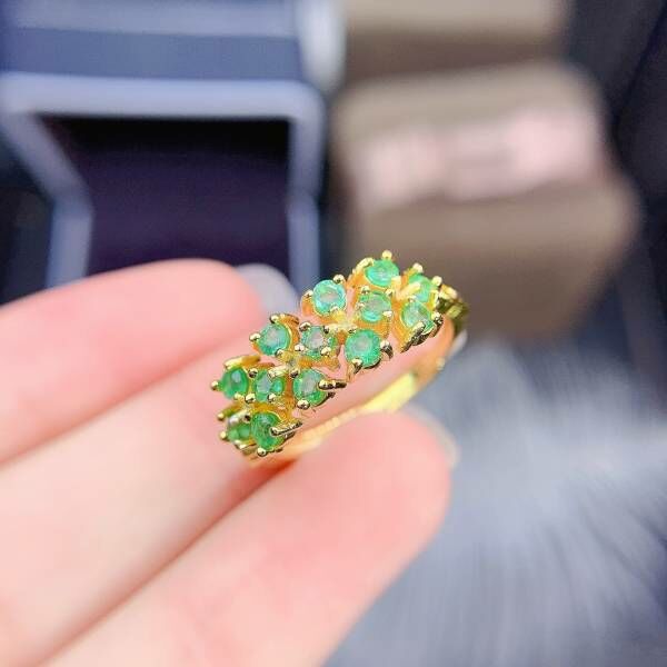 天然哥倫比亞祖母綠 戒指