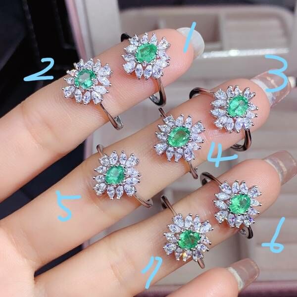 天然哥倫比亞祖母綠 戒指