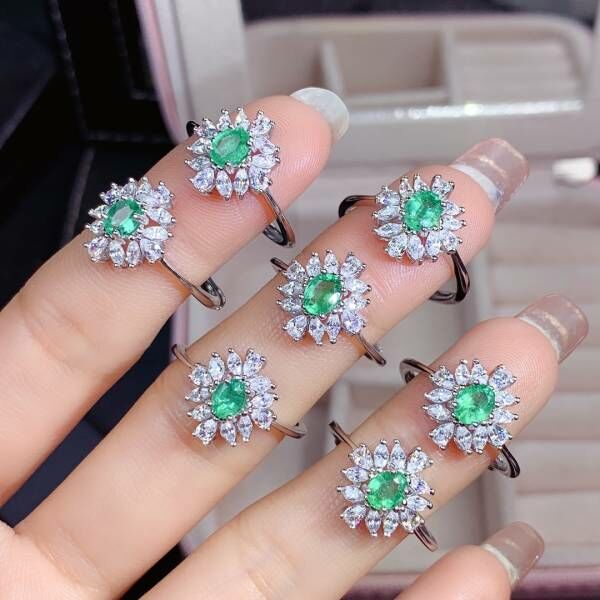 天然哥倫比亞祖母綠 戒指