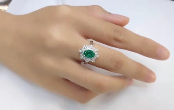 天然哥倫比亞祖母綠 戒指