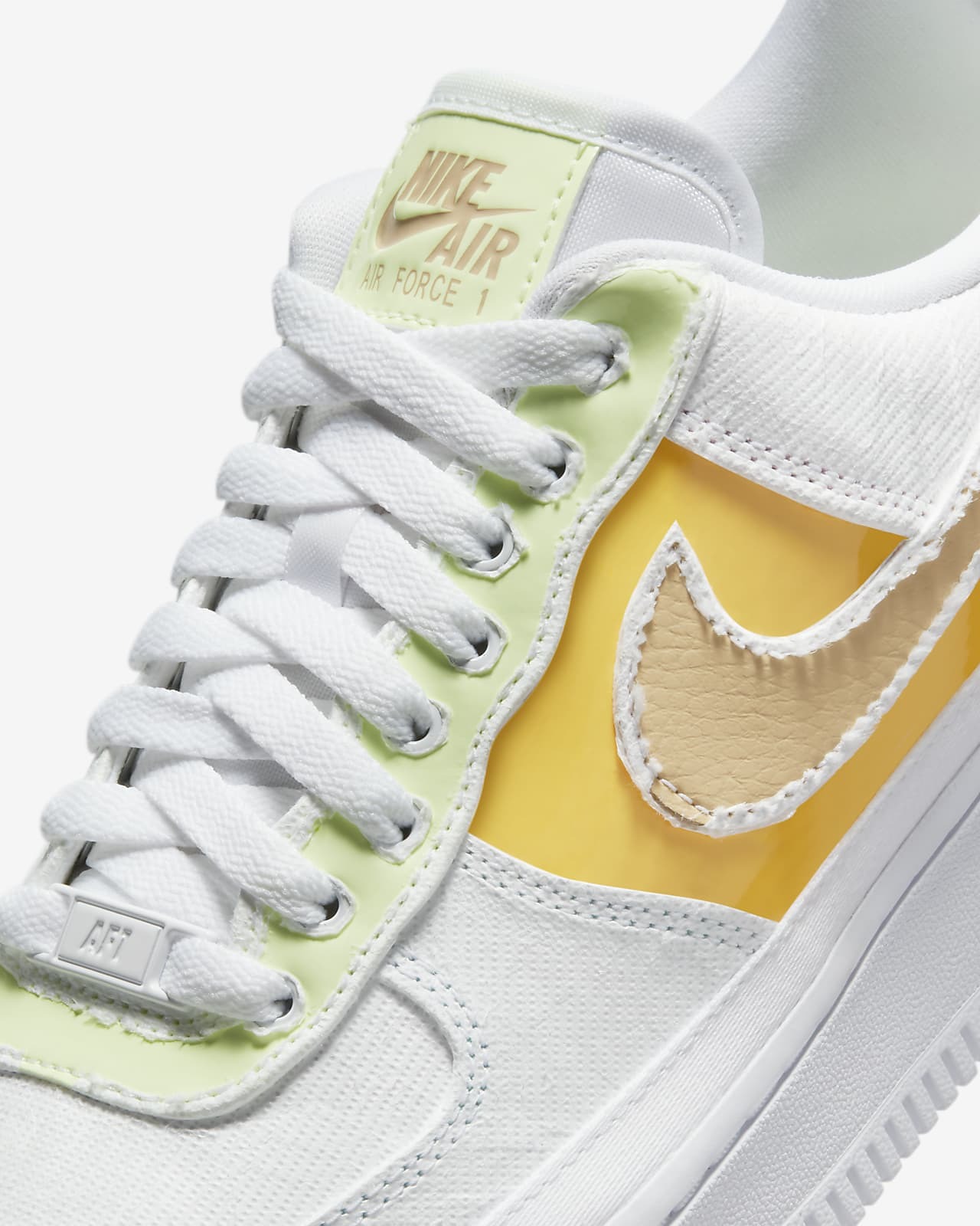 NIKE 撕撕樂 AIR FORCE1 WHITE