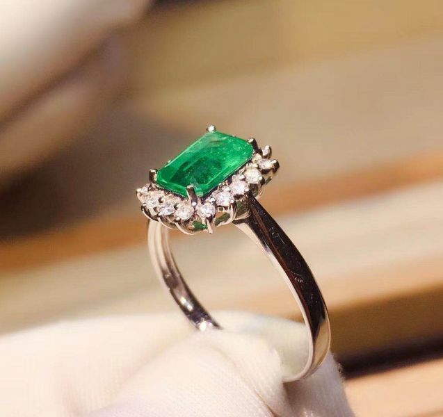 天然哥倫比亞祖母綠 戒指