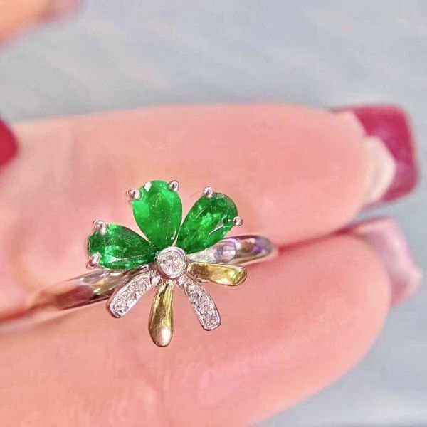 天然哥倫比亞祖母綠 戒指