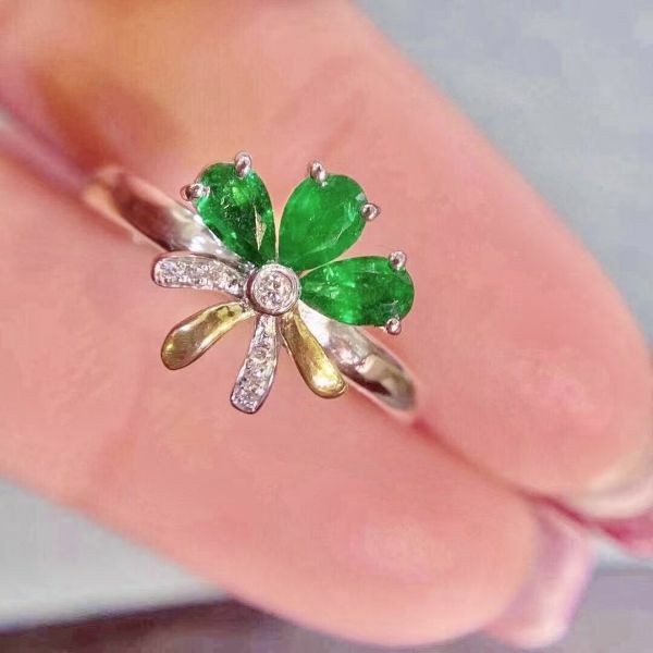 天然哥倫比亞祖母綠 戒指