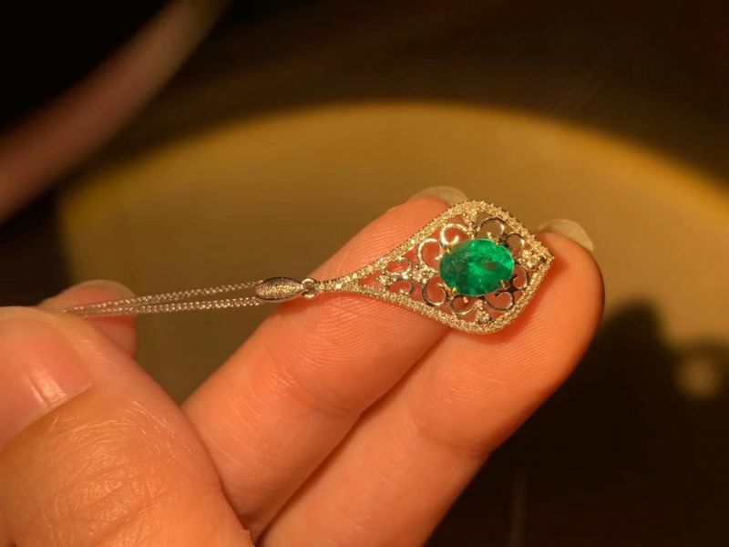 純天然哥倫比亞祖母綠 吊墜