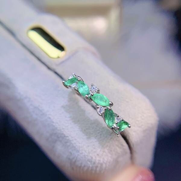 天然哥倫比亞祖母綠 戒指