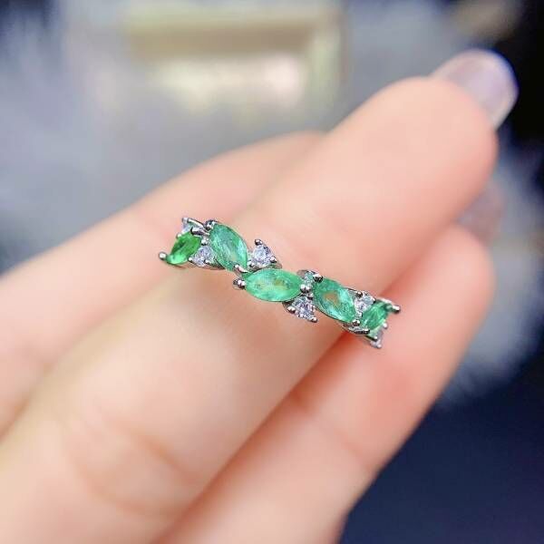 天然哥倫比亞祖母綠 戒指