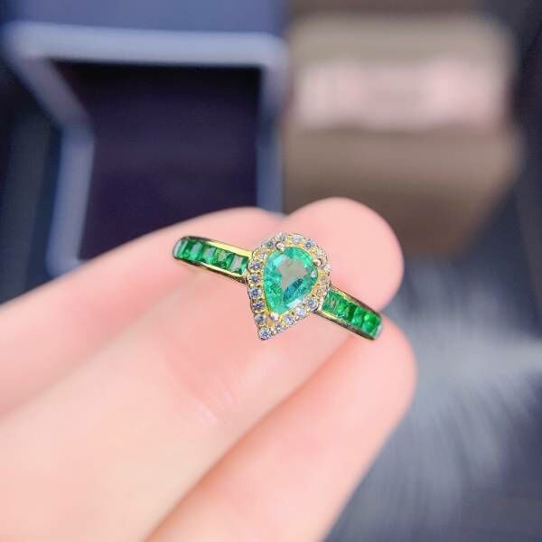 天然哥倫比亞祖母綠 戒指