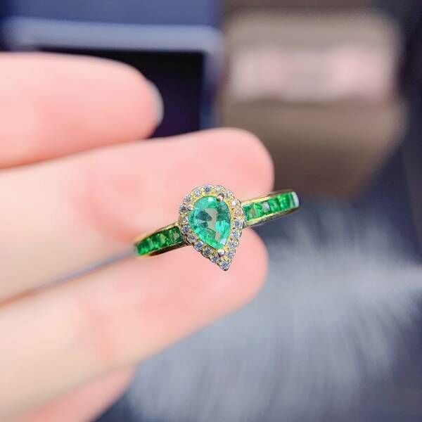 天然哥倫比亞祖母綠 戒指