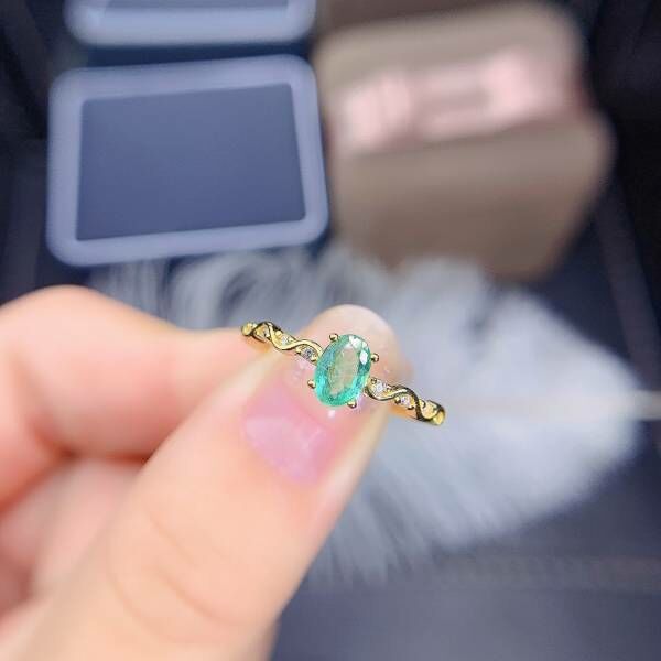 天然哥倫比亞祖母綠 戒指