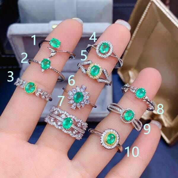 純天然祖母綠 戒指