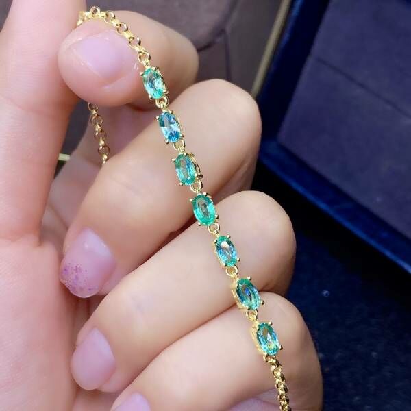 純天然祖母綠 手鍊