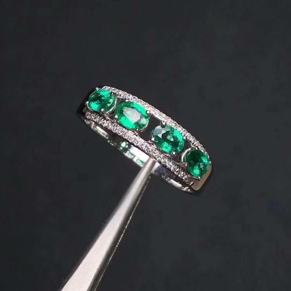 純天然祖母綠 戒指