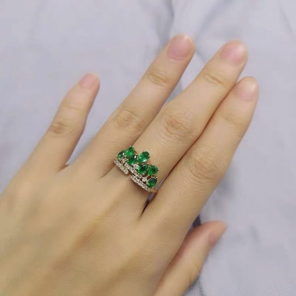 天然哥倫比亞祖母綠 戒指