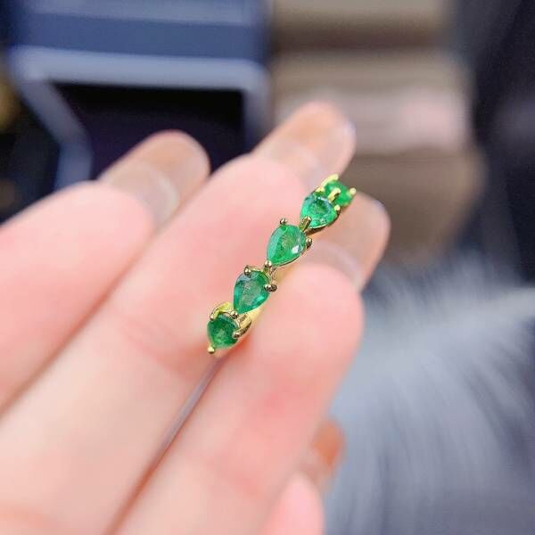 純天然祖母綠 戒指