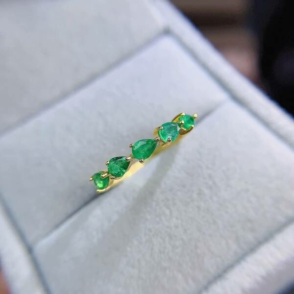 純天然祖母綠 戒指