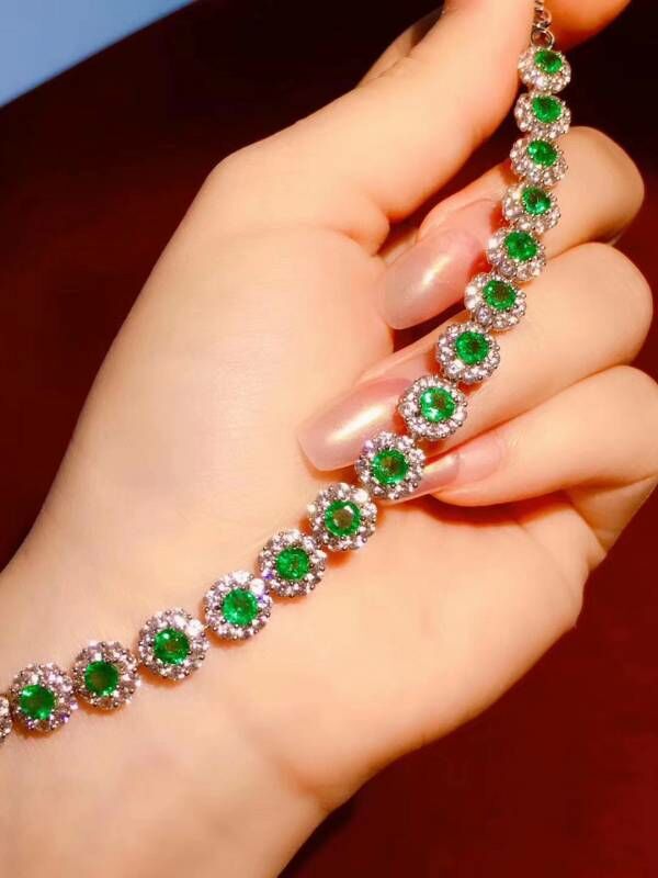 純天然祖母綠 手鍊