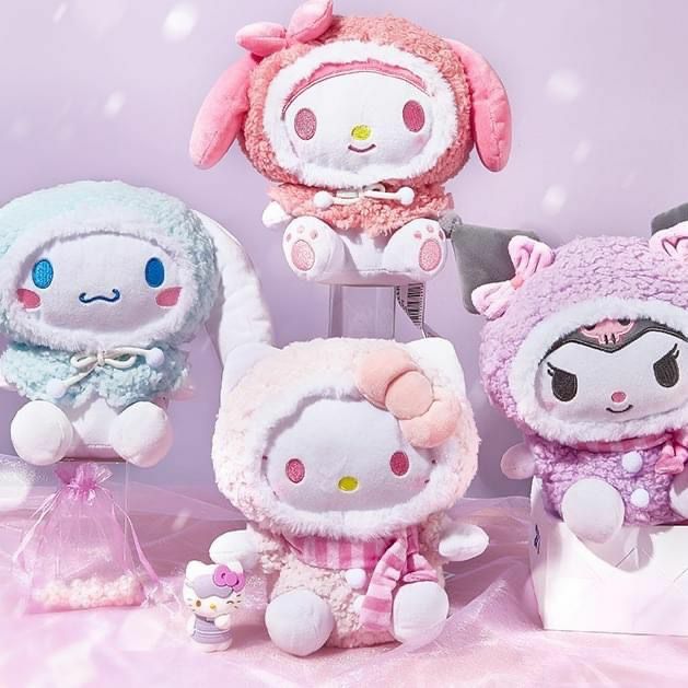 Sanrio 雪花系列可愛立體卡通公仔